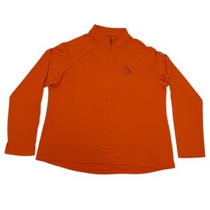 Baltimore Orioles Shirt Women's 2XL Orange Under Armour 1/2 Zip Pullover MLB